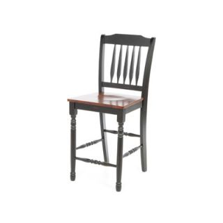 Steve Silver Furniture Durham Counter Height Dining Chair in Rich