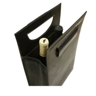 Piel Double Wine Carrier in Chocolate   2877 CHC