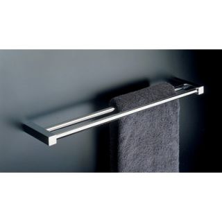 WS Bath Collections Metric 8.7 Bidet Towel Bar in Polished Chrome