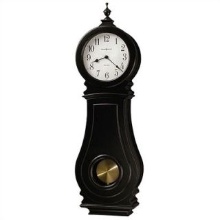 Howard Miller Dorchester Pendulum Wall Clock in Worn Black   625 410