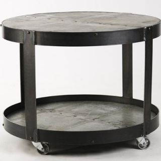 Zentique Inc. Recycled Metal Coffee Table on Wheel