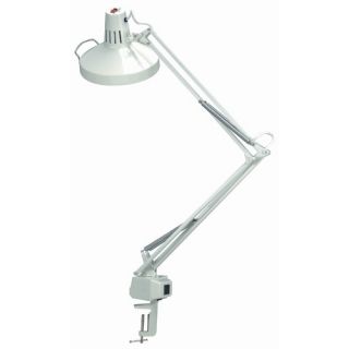 Lite Source Henrick Gooseneck Reading Lamp with Clamp in Black and