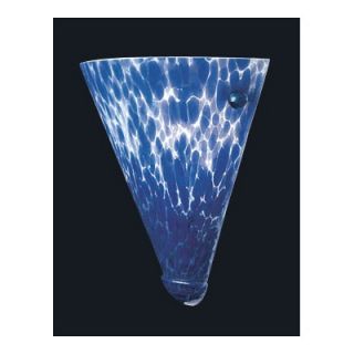 PLC Lighting Rio Wall Sconce in White   1705 COBALT BLUE WH / 1705