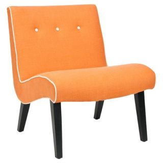 Safavieh Alice Lounge Chair in Orange   MCR4552A