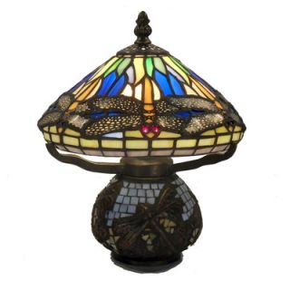 Warehouse of Tiffany Dragonfly Style Table Lamp in Bronze   GB 32+SS