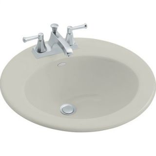 Kohler Radiant Self Rimming Bathroom Sink in Ice Grey with 4 Centers