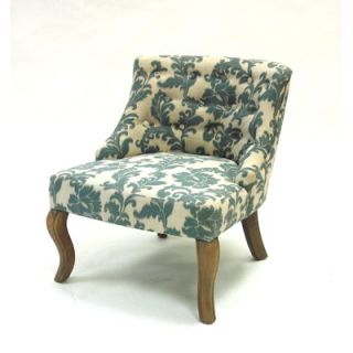 Armen Living Ikat Fabric Low Accent Chair   LC3117CLGR