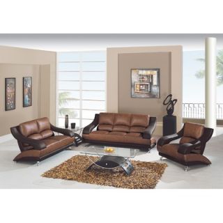Global Furniture USA Zoe Leather Loveseat   982 RV T/BR L