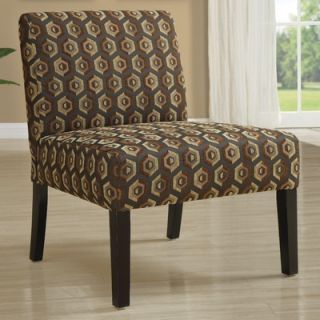 Monarch Specialties Inc. Diamondback Pattern Fabric Slipper Chair