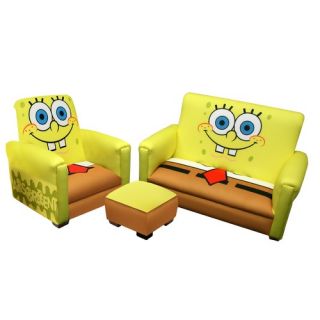Nickelodeon Sponge Bob Square Pants Deluxe Kids Sofa, Chair and Ot