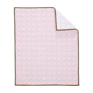 Quilted Circles Quilt in Pink and Chocolate