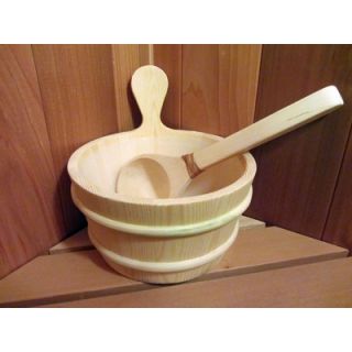 Baltic Leisure Wooden Water Bucket and Ladle Set with Liner