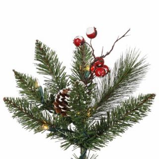 Vickerman 7 Snowtip Berry/Vine Artificial Christmas Tree