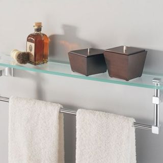American Standard Town Square 24 Towel Bar with Glass Shelf   2555