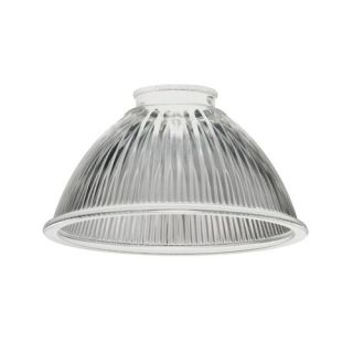 Mini Pendant Prismatic Shade with Clear Ribbed with Glass
