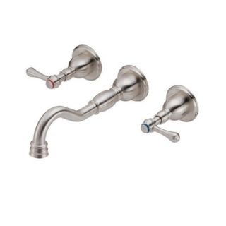 Danze Opulence Wall Mounted Bathroom Sink Faucet with Double Lever