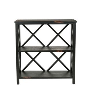 Safavieh Lucas Etagere in Distressed Black   AMH6501A