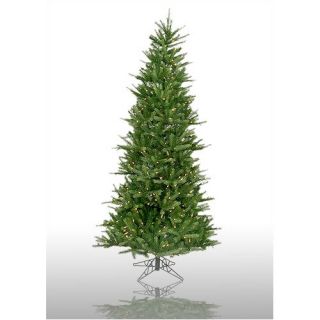 Camdon Fir 7.5 Artificial Slim Christmas Tree with Multicolored Li