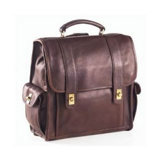 Clava Leather Vachetta Turnlock Backpack in Café   3300CAFE