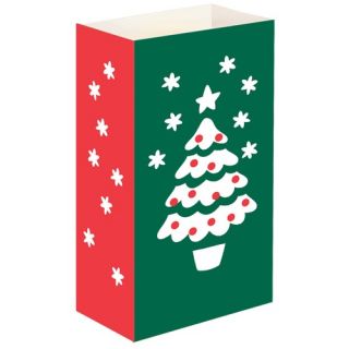 Christmas Tree Flame Resistant Luminarie Bags (Set of 12)