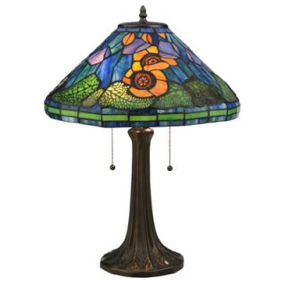 Meyda Tiffany Tiffany Poppy Cone Table Lamp