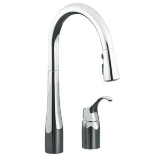 Simplice One Handle Widespread Pull Down Kitchen Sink Faucet
