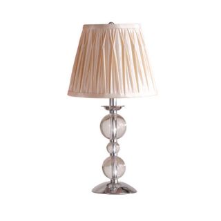 Vosges Table Lamp with Charlotte Cream Shade in Crystal