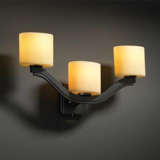 Justice Design Group Bend CandleAria Three Light Wall Sconce   CNDL