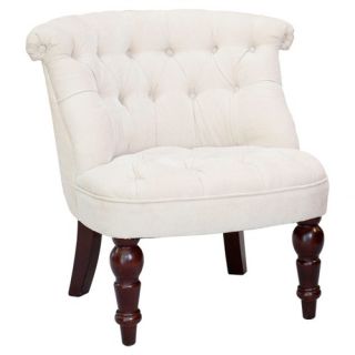 Lady Slipper Tufted Fabric Slipper Chair