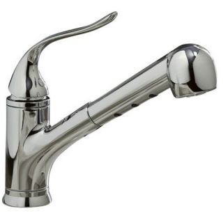 Coralais Single Handle Single Hole Kitchen Sink Faucet with Pullout