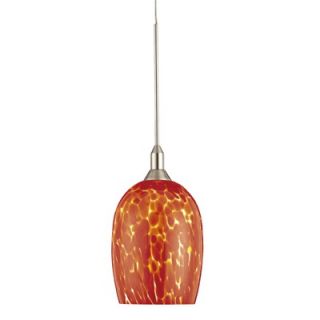 George Kovacs Droplets Pendant with Red Cased Glass Shade   P402 43