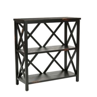 Safavieh Lucas Etagere in Distressed Black   AMH6501A