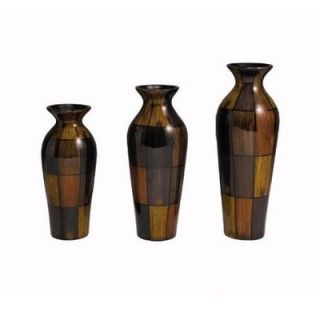 Kichler Colorblock Vases in Hand Painted Porcelain (Set of 3