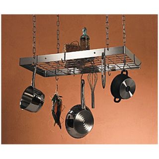 Rogar Stainless Steel Pot Rack w/ Grid and Optional Additional Pot