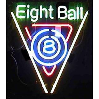 Neonetics Eight Ball Billiards Neon Sign   eight ball billiards neon