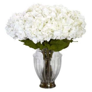 Nearly Natural Large Hydrangea with European Vase Silk Flower
