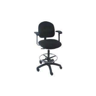 Mid Back Tall Industrial Office Chair with Fix Arm and Adjustable F