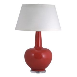 Lamp Works Porcelain Urn Table Lamp in Coral