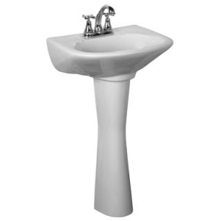 CraneFaucet Atlanta All In One 4 Centerset Pedestal Bathroom Sink in