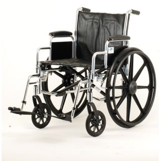 Bariatrics Wheelchair with Detachable Arm, Swing Away Footrest, and