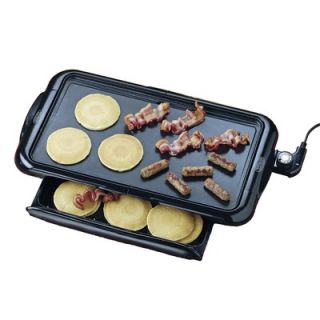 Nostalgia Electrics Non Stick Griddle with Warming Drawer   NGD 200