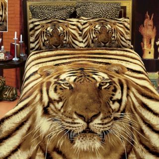 Dolce Mela Siberian Tiger 6 Piece Duvet Cover Set