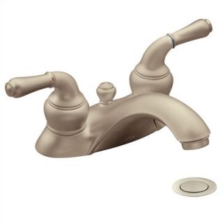 Moen Monticello Centerset Bathroom Faucet with Double Lever Handles
