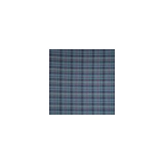 Patch Magic Grey and Navy Blue Plaid Red Lines Bed Curtain