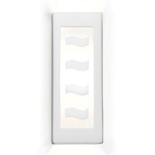 A19 White Serenity One Light Wall Sconce