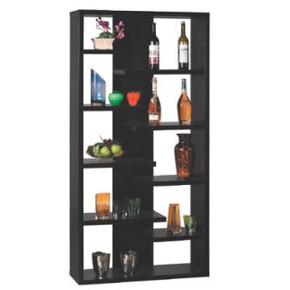 Hokku Designs Payton Eight Shelves Bookcase / Display Cabinet in Black