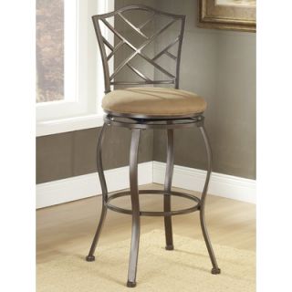 Hillsdale Brookside Bar Height Glass Bistro Table with Hanover Stools