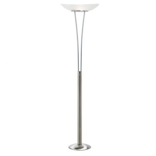 Dainolite Contemporary Two Light Floor Lamp with Frosted White Glass