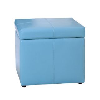 Home Loft Concept T Stitch Faux Leather Cube Ottoman   218 / 257