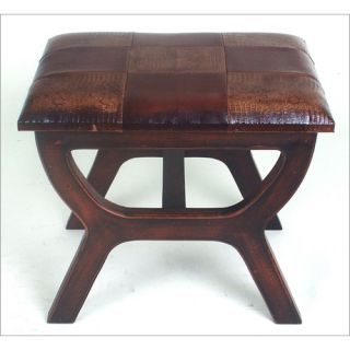Butler Plantation Vanity Stool in Distressed Cherry